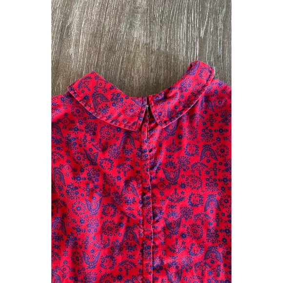 Vintage Girls Peter Pan Collar Eagle Motif Dress - Picture 5 of 5